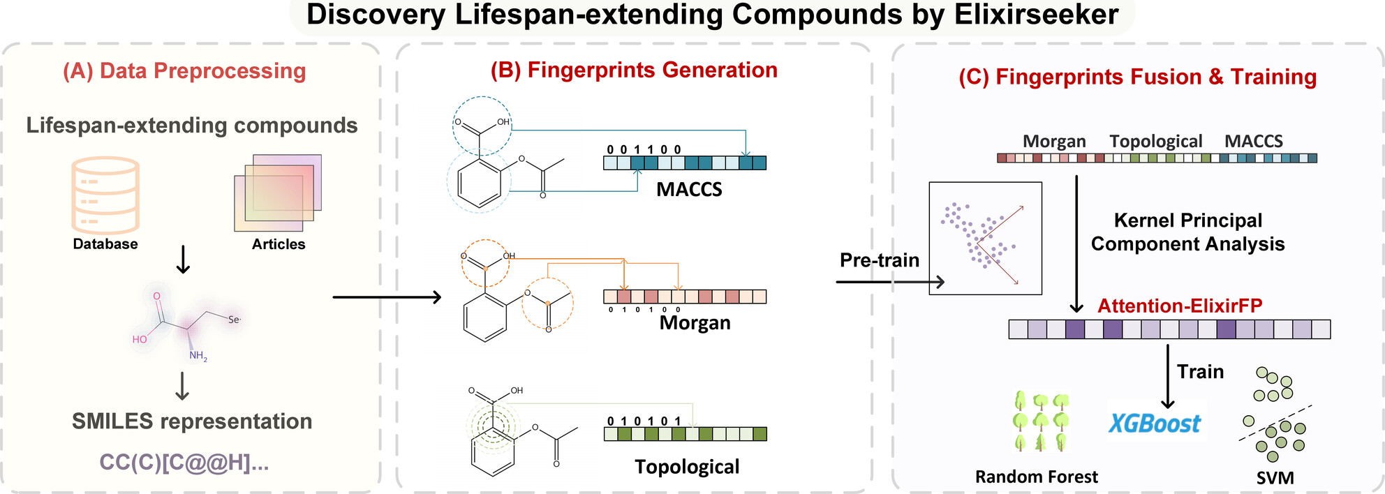 ElixirSeeker: A Machine Learning Framework Utilizing Fusion Molecular Fingerprints for the Discovery of Lifespan-Extending Compounds Issue ,