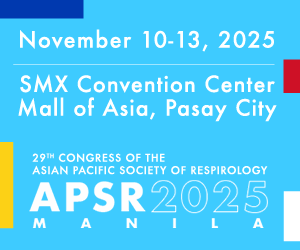 Promotional image for The 29th Congress of the Asian Pacific Society of Respirology (APSR 2025)